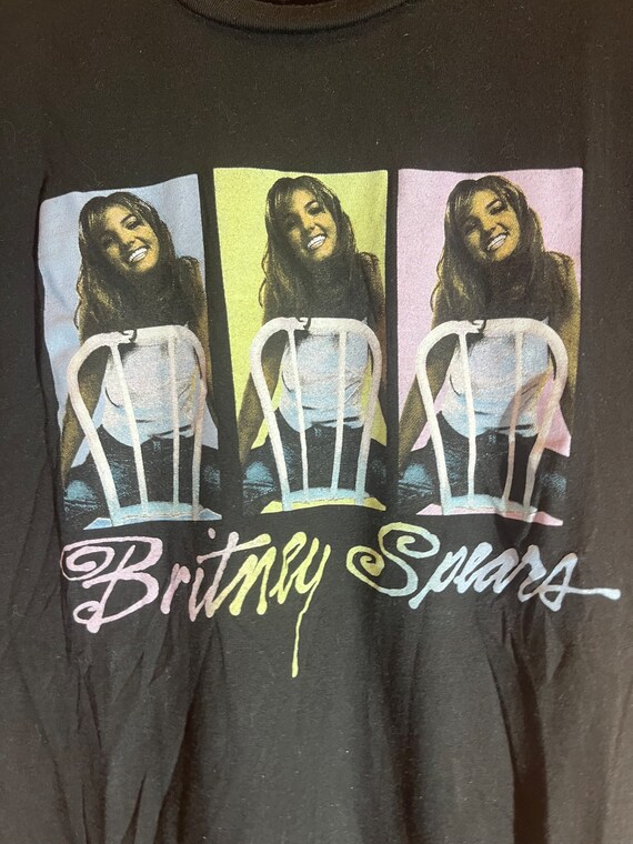 Britney Spears medium black graphic vintage preow… - image 1