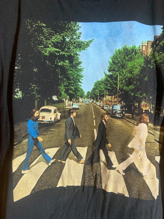 The Beatles 2xlarge black graphic vintage tshirt