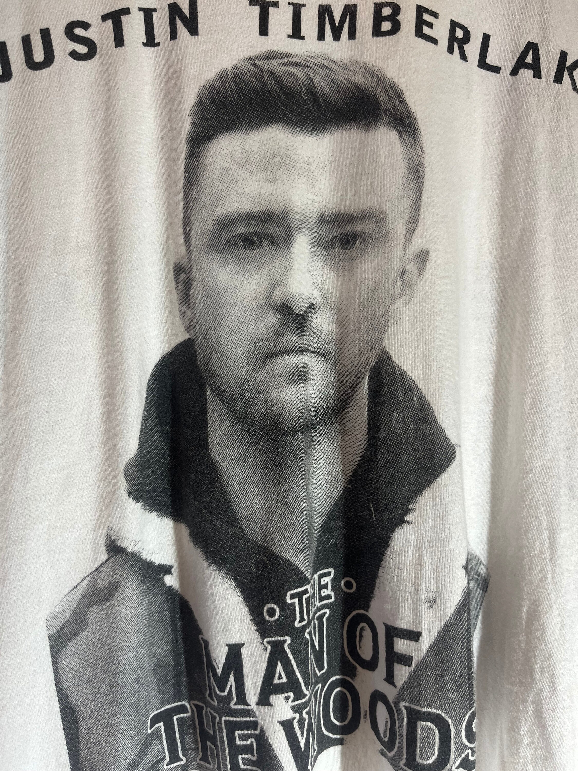 Justin Timberlake small black & white graphic tshirt