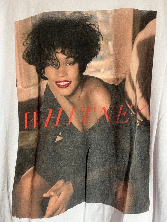 Whitney Houston large white graphic vintage preown