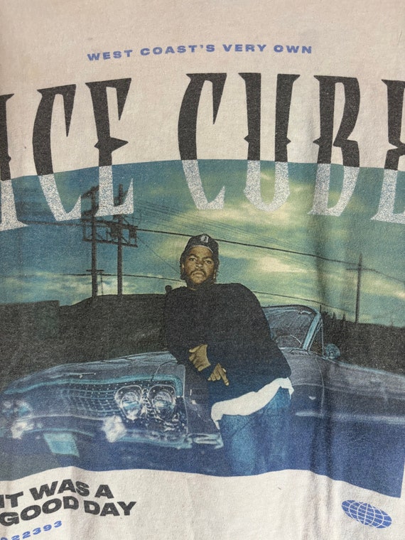 ice cube small white graphic vintage preowned tshi