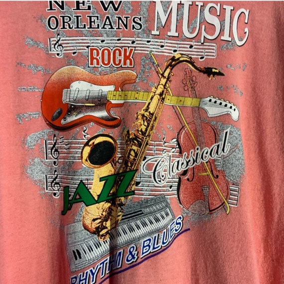 New Orleans 2xlarge pink graphic vintage tshirt - image 1
