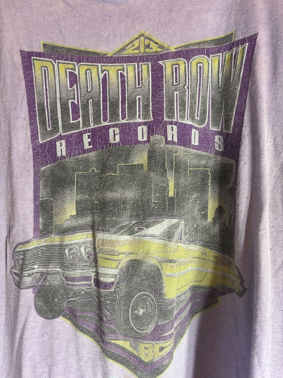 death row records X-Large purple graphic vintage p
