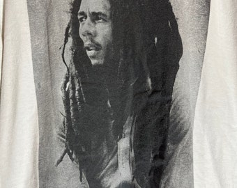 Bob Marley xlarge white graphic vintage preowned tshirt