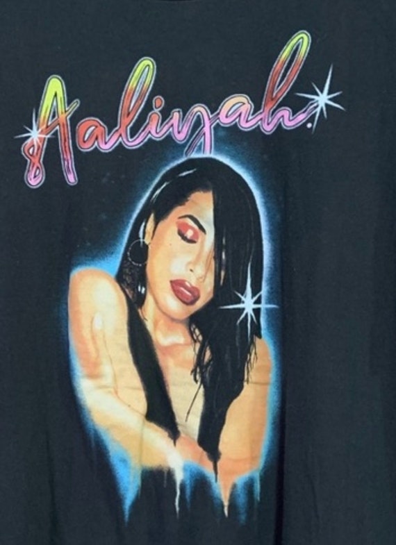 Aaliyah 2xlarge black graphic vintage tshirt