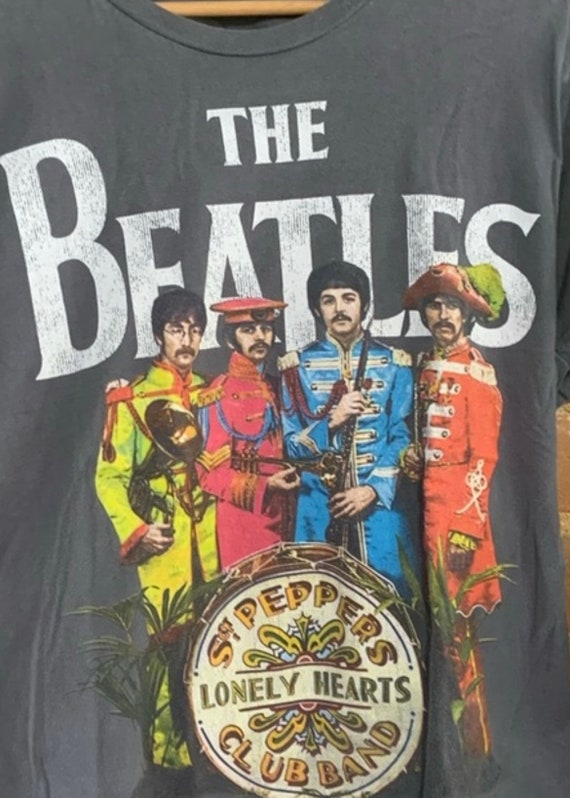 The Beatles small grey graphic vintage tshirt