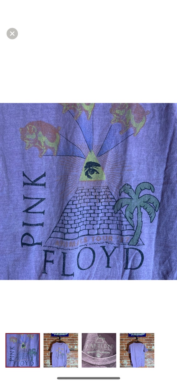 Pink Floyd medium purple graphic vintage preowned… - image 1