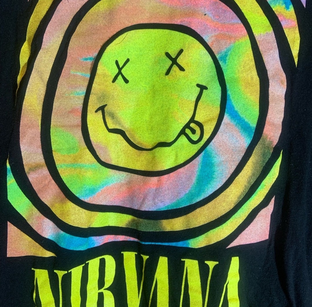 Nirvana Medium Black Graphic Vintage Preowned Tshirt - Etsy
