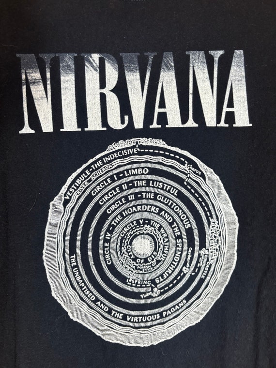 Nirvana small black graphic vintage preowned tshi… - image 1