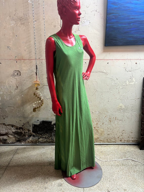 vintage handmade green 60’s/70’s dress