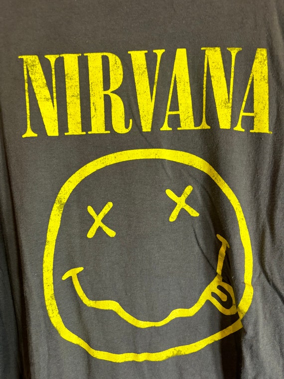 nirvana 2xlarge grey graphic vintage preowned tshi