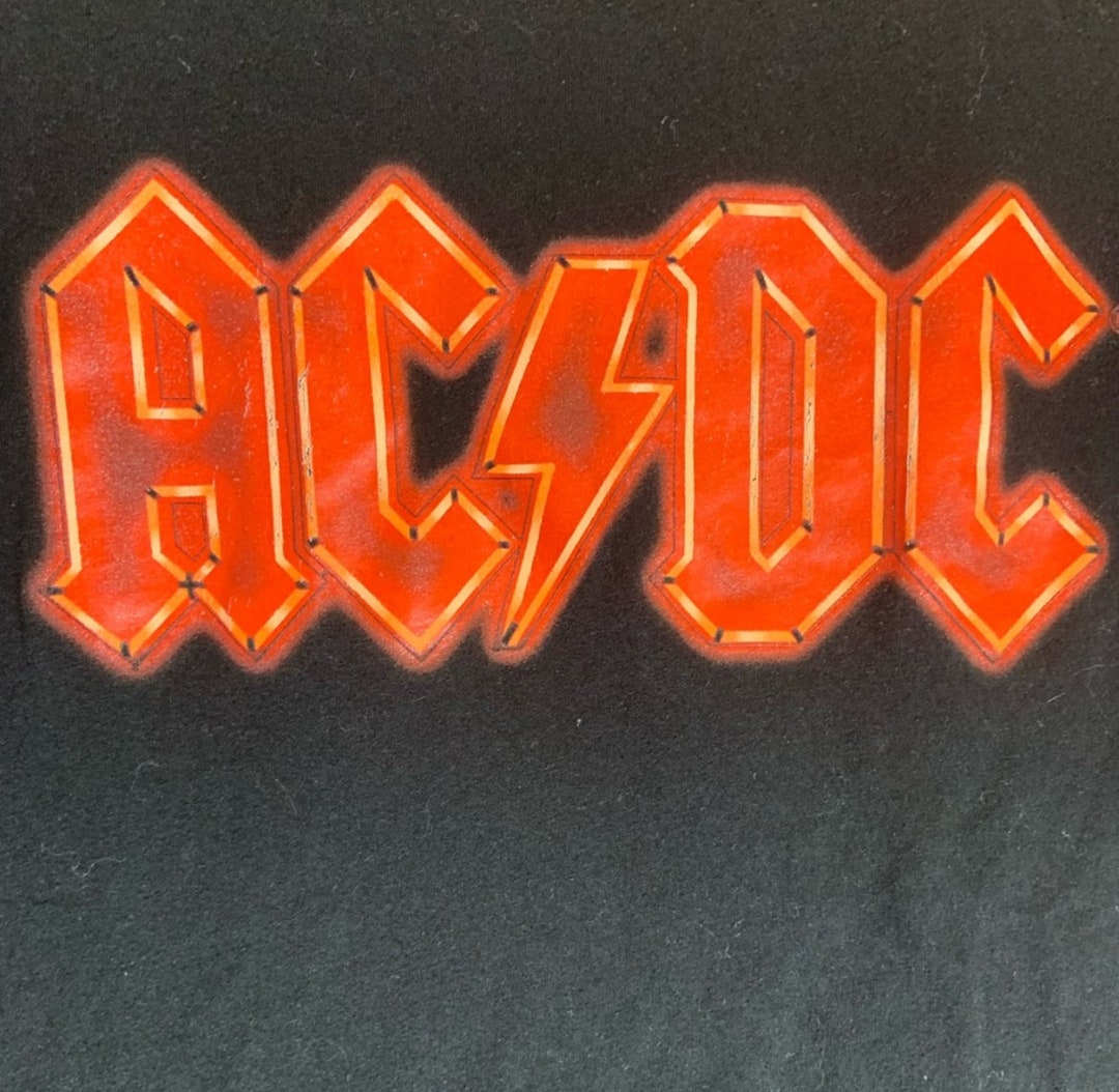 Acdc Small Black Graphic Vintage Preowned Tshirt - Etsy