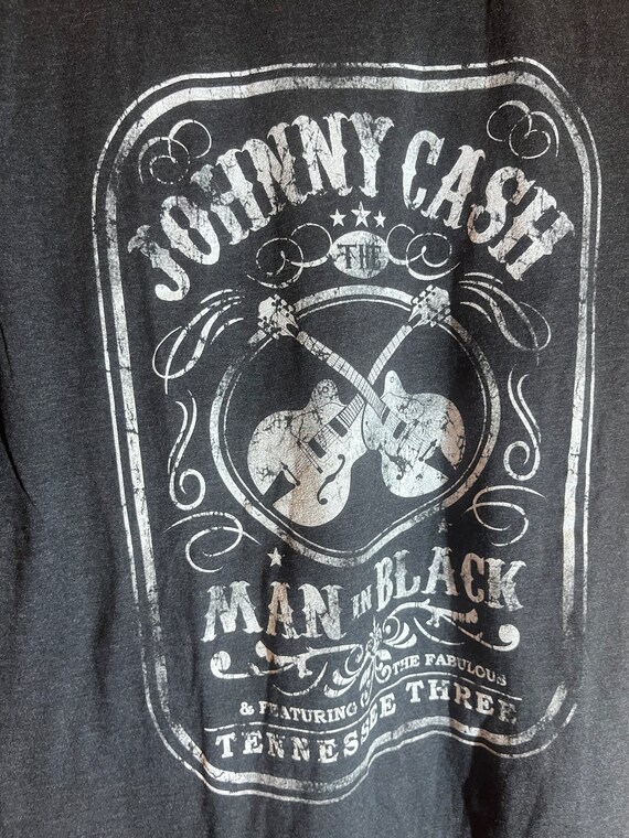 Johnny cash large grey graphic vintage preowned ts