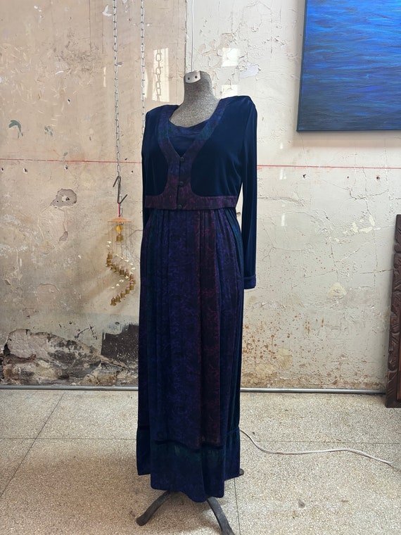 vintage 60’s/70’s navy blue Carole little dresses 