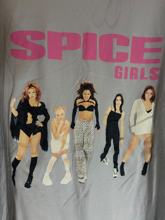spice girls small white graphic vintage preowned … - image 1