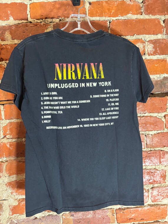Nirvana small black graphic vintage preowned tshi… - image 3