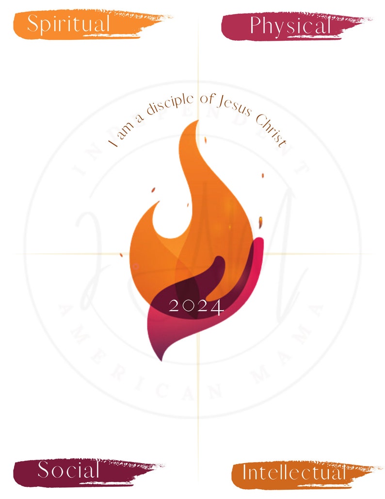 2024 LDS Youth Goals Poster Digital Download Printable Disciple of