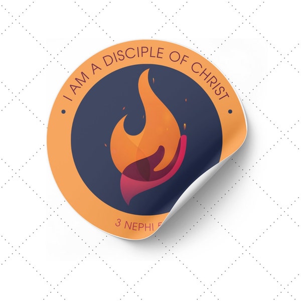 2024 LDS Youth Theme | Sticker | I Am a Disciple of Christ | Digital Download Printables