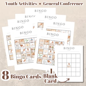 LDS | Bingo Cards | General Conference | Game Ideas | Printable | Digital Download | Jesus Christ 2024 October