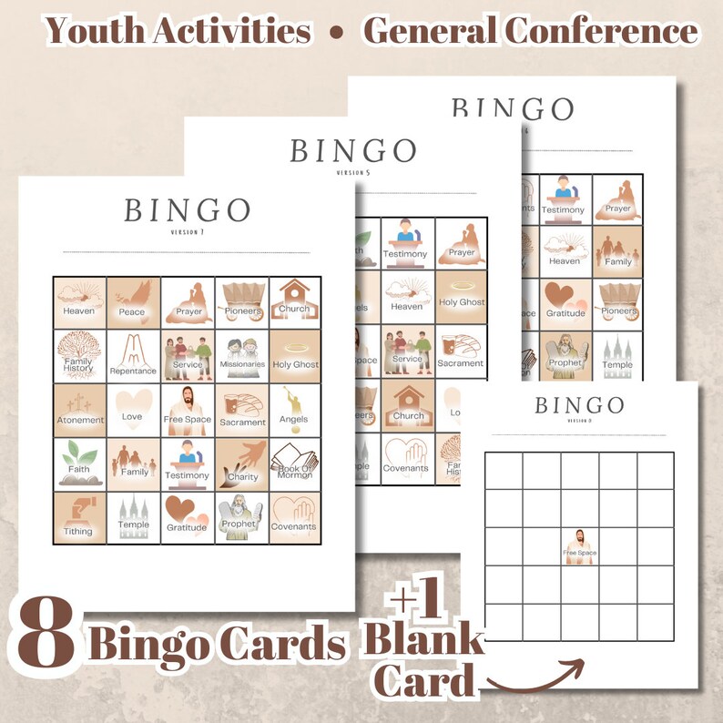 LDS | Bingo Cards | General Conference | Game Ideas | Printable ...