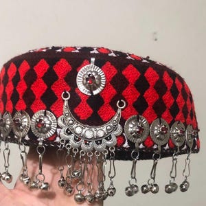 Afgan Hat ,Afghan Beautiful  Mathapati Cap ,Halima Sultan Cap,Afghan Woman Cap ,Afghan Jewellery ,Head Jewellery for Women