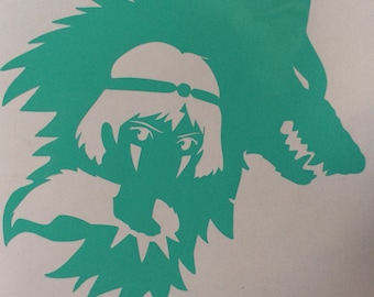 Forest Spirits Princess Mononoke inspired vinyl sticker decal car window sticker