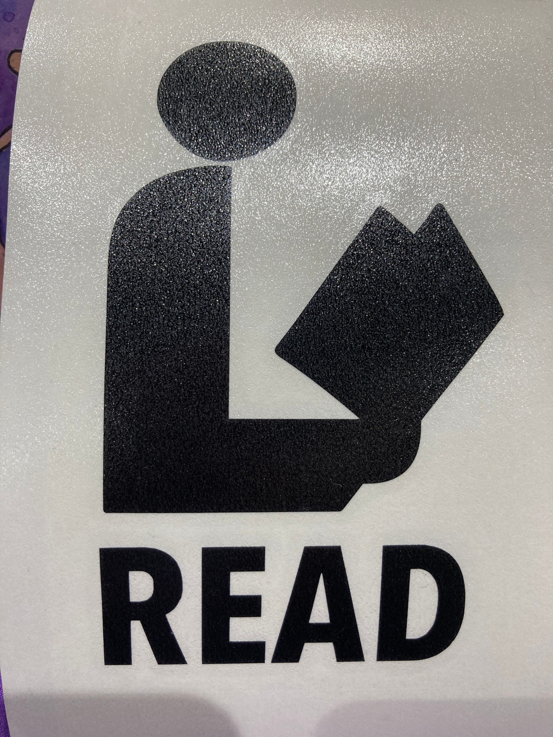 Read Hand Sticker READ Vinyl Decal Sticker - Etsy