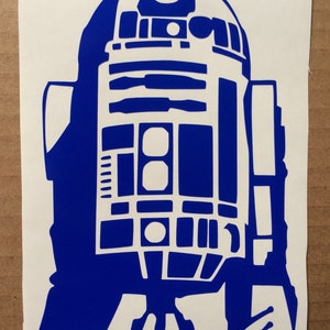 R2-D2 Star Wars inspired vinyl sticker decal car window sticker