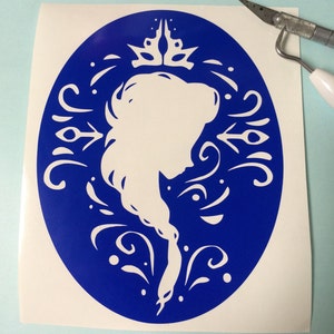 Elsa Frozen inspired vinyl sticker decal car window sticker