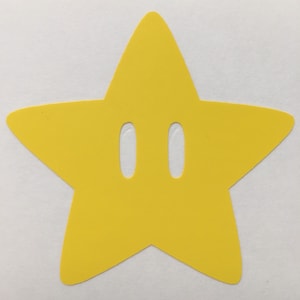 Super Star Mario Bros inspired vinyl sticker decal car window sticker