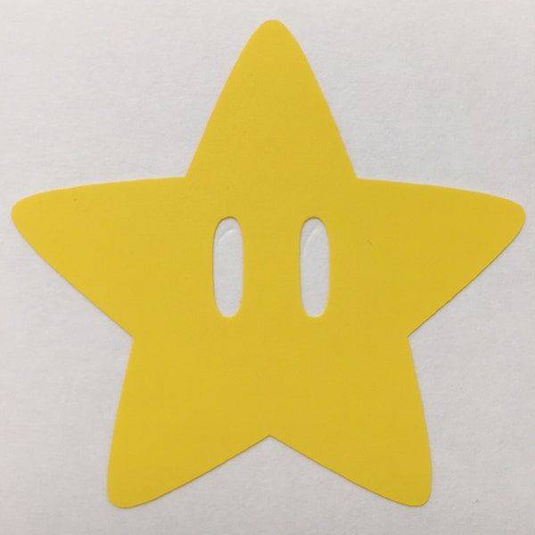Super Star Mario Bros inspired vinyl sticker decal car window sticker