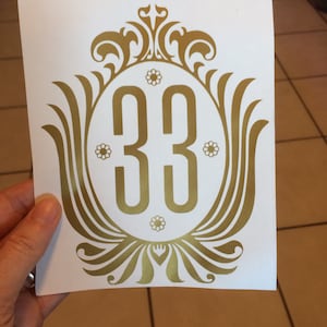 Club 33 Disneyland inspired vinyl sticker decal car window sticker