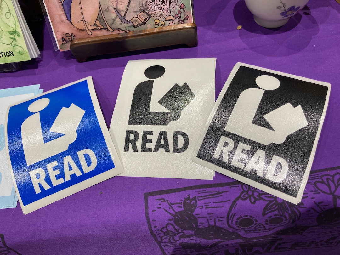 Read Below Sticker READ Vinyl Decal Sticker - Etsy