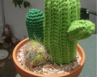 Crochet Pattern-Cactus Garden 3 differnet patterns PATTERN ONLY