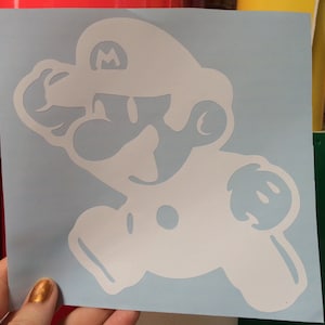 Mario Bros inspired vinyl sticker decal car window sticker