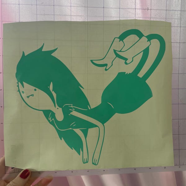 Marceline Adventure Time inspired vinyl sticker decal car window sticker
