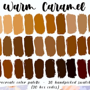 warm caramel color palette