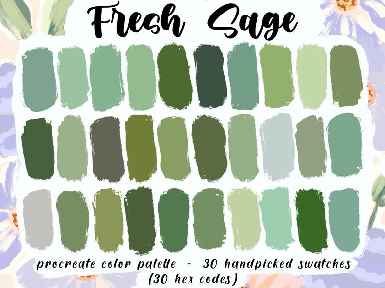 fresh sage color palette