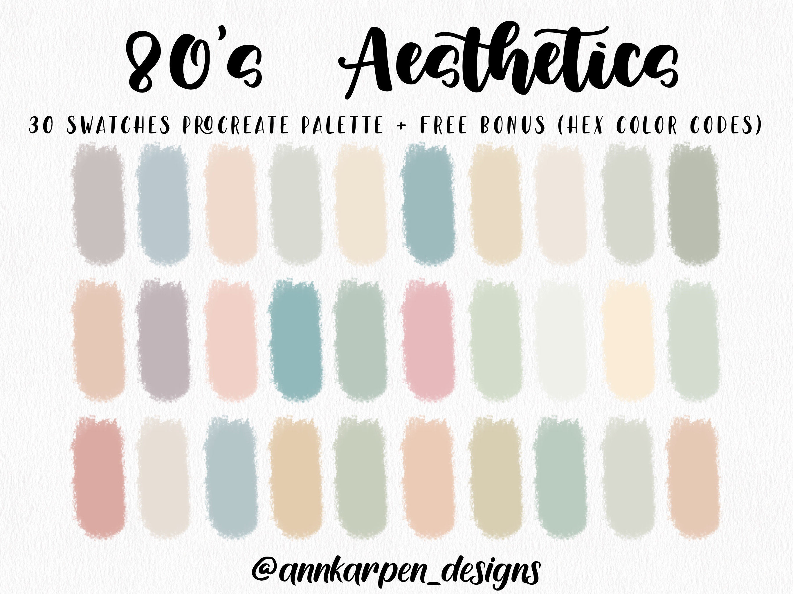 Aesthetic cheap color codes