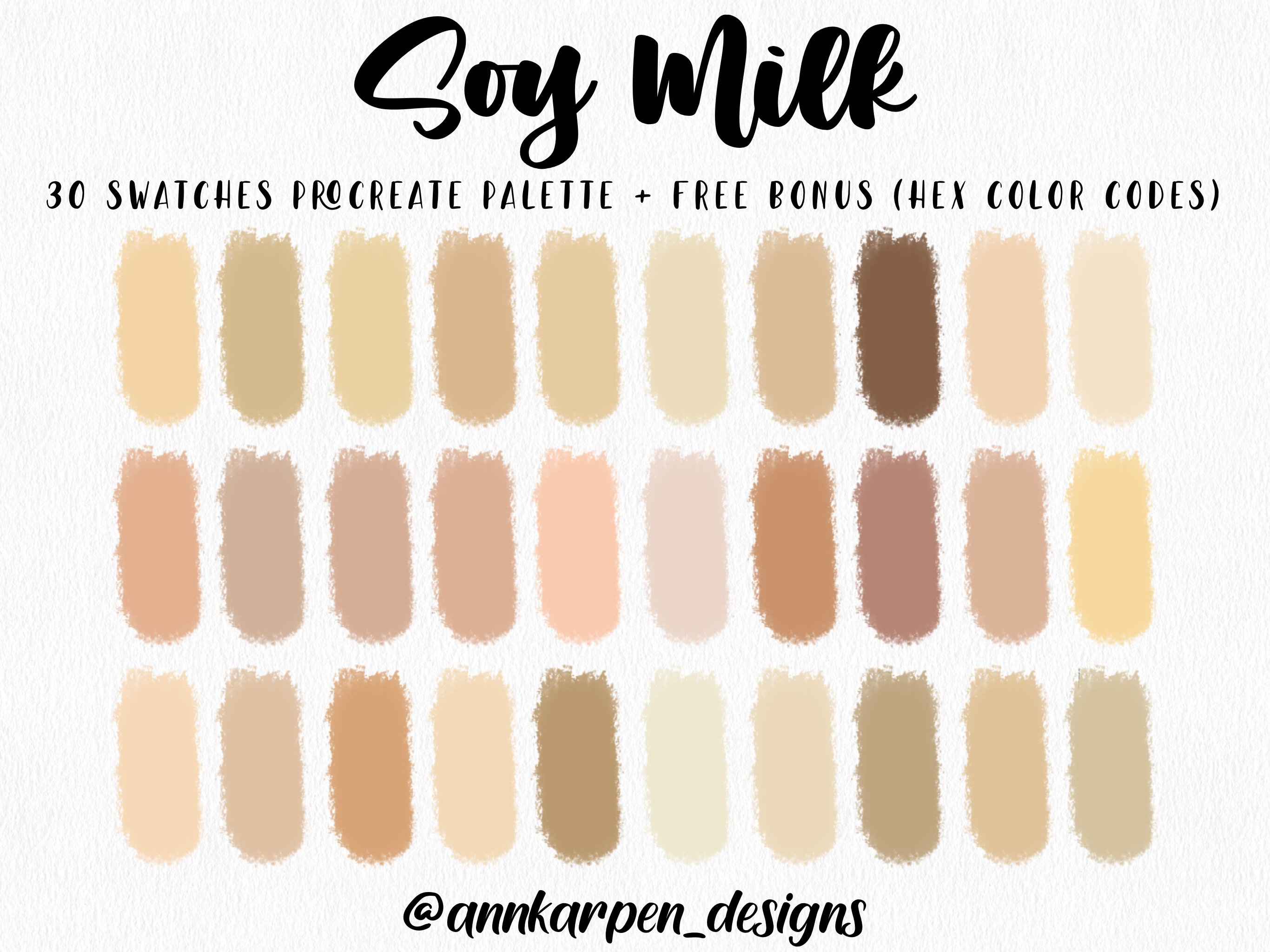 soy-milk-procreate-palette-30-hex-color-codes-instant-digital