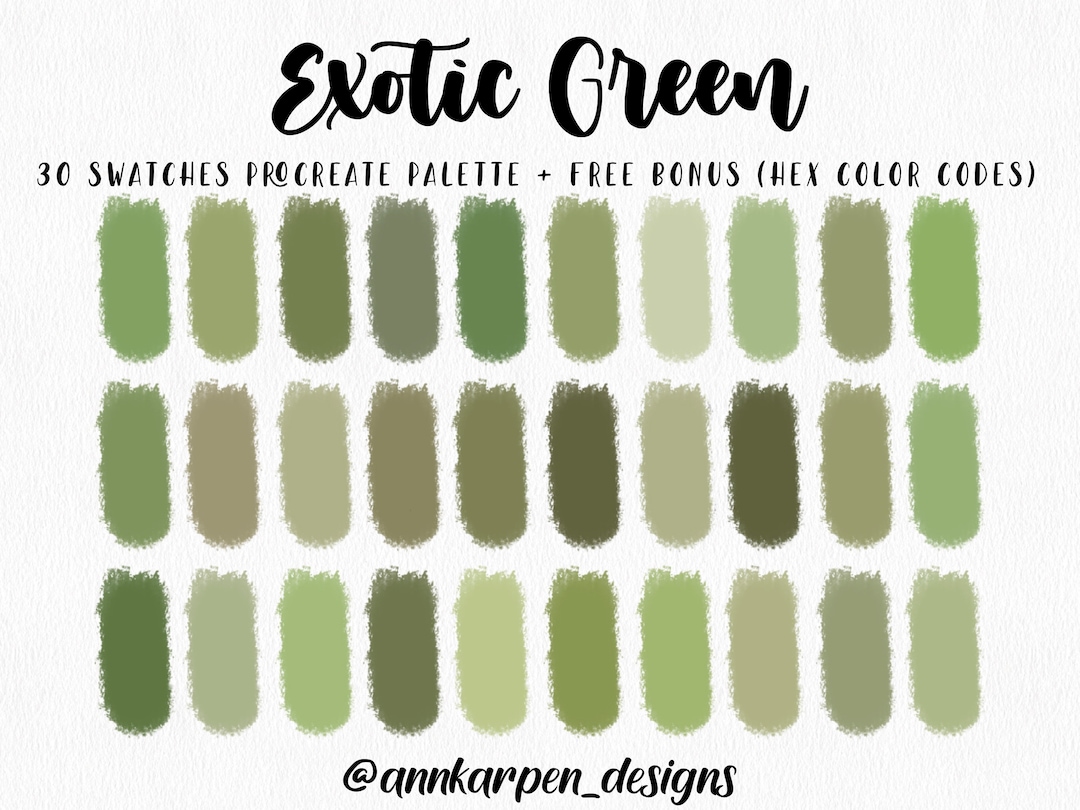 Light green color palette  Light green color code, Green colour