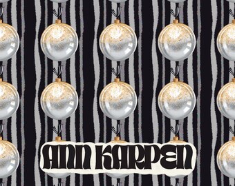 Christmas Baubles - Seamless Digital Paper Pattern, Winter Art Gift Wrapping Paper, UNLIMITED Use, New Years Party Theme Gifts, Scrapbooking
