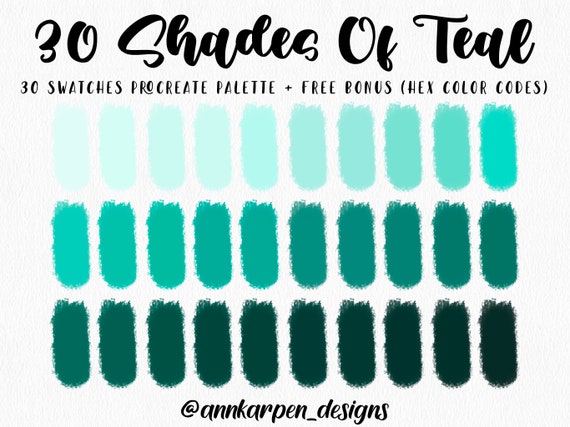 20+ Turquoise Teal Color Palette