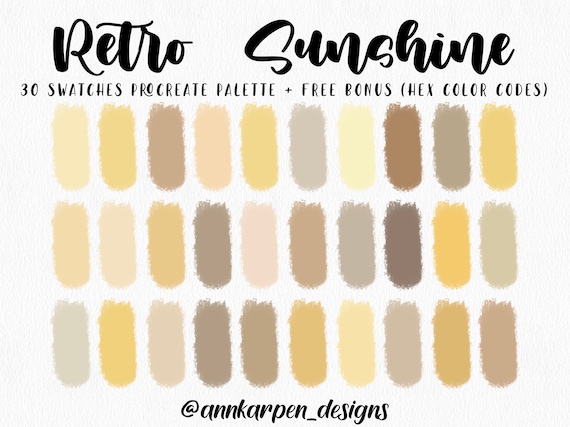 Pastel yellow color palette online