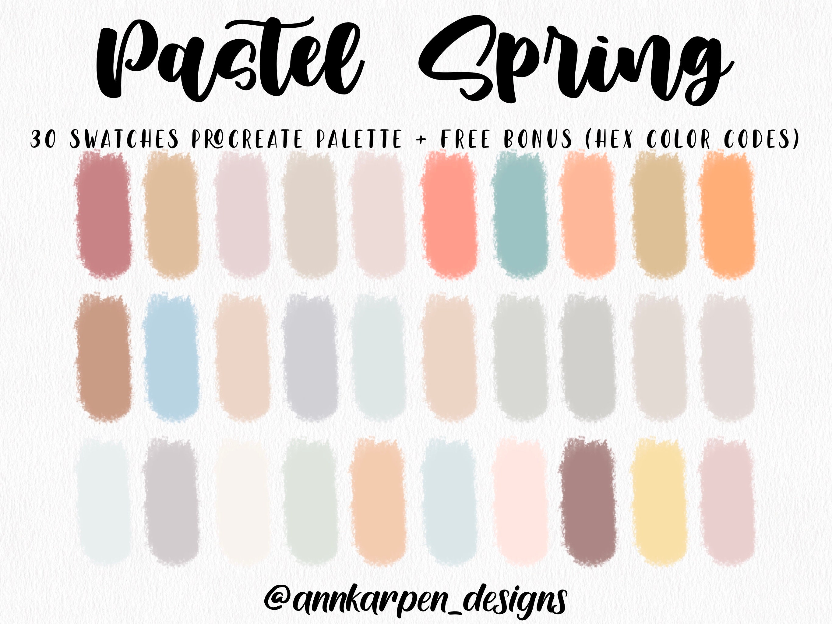 Spring Color Palette With Hex Codes – Rusalina Ideas