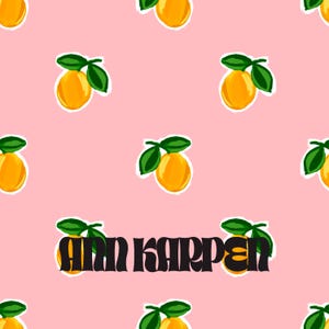 SWEET LEMONS - motif papier numérique sans couture, papier d'emballage cadeau citrons roses jaunes, utilisation illimitée, cadeaux sur le thème de la fête, art du scrapbooking