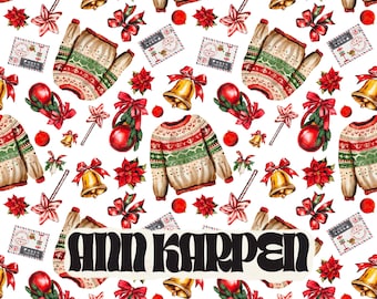 Christmas Gift - Seamless Digital Paper Pattern, Festive Holidays Gift Wrapping Paper, UNLIMITED Use, Winter Party Theme Gifts, Scrapbooking