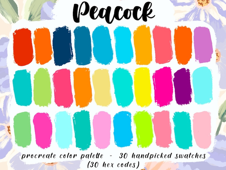 peacock color palette