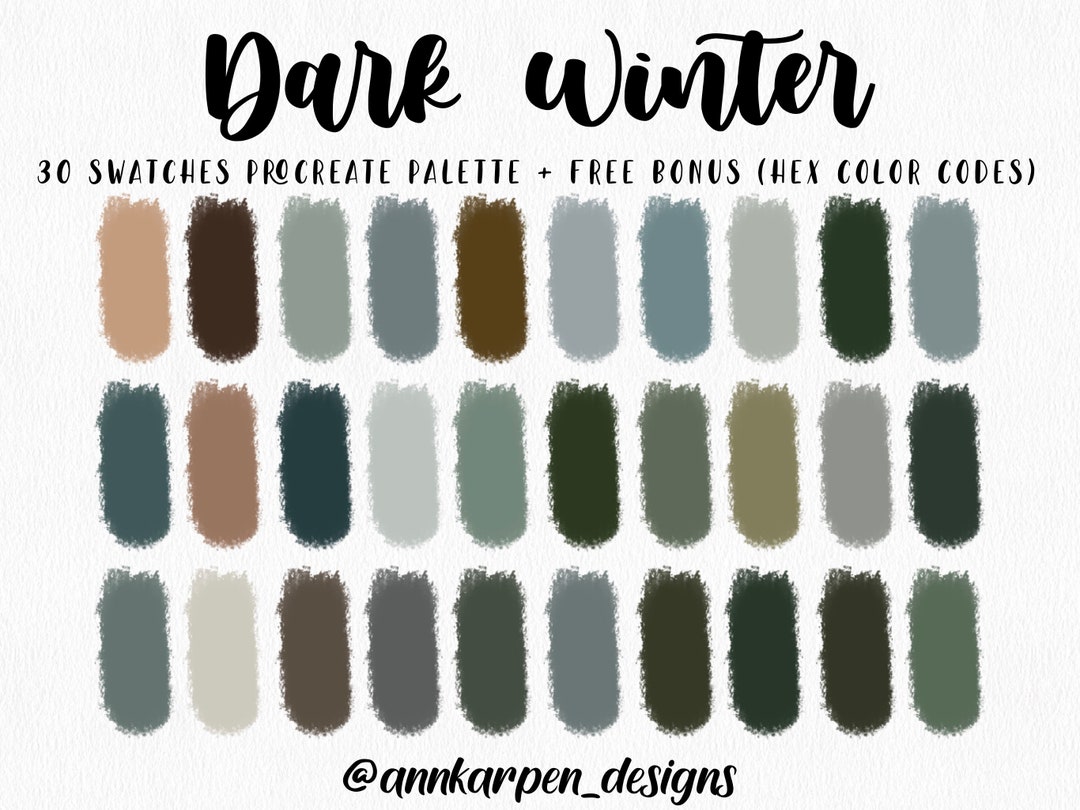 Winter Seasonal Palettes - 30 something Urban Girl