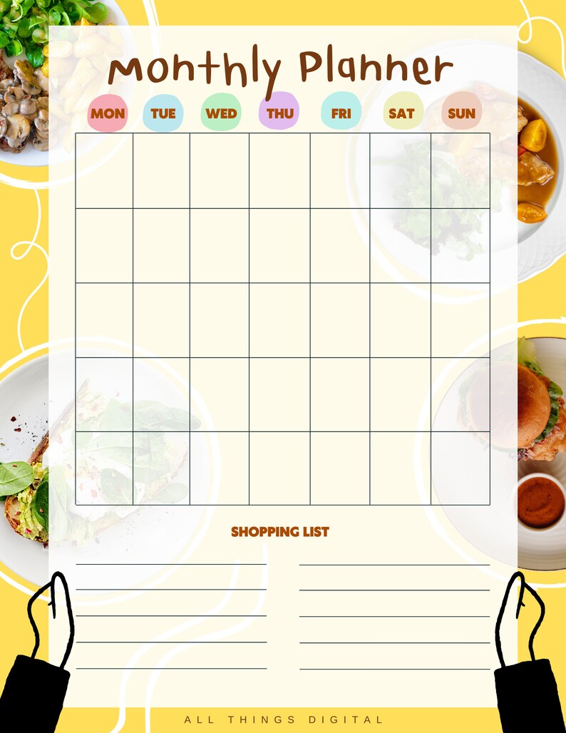 Weekly Family Meal Planner Printable And Editable Template Meal Planner Weekly family meal planner printable and editable template meal planner